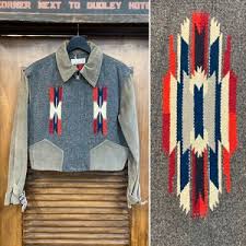 Vintage 1930's Chimayo Southwest Indian Grommet Zip ...