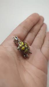 Vintage Enamel Sterling Silver Turtle Brooch Pendant: Good Luck Charm - Etsy
