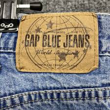 Gap Jeans Men's 38x34 Inseam 32 Blue Fleece Lined Straight ...