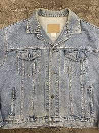 VTG 90s GAP DENIM Blue Washed Faded Jean Jacket Mens Sz XL ...
