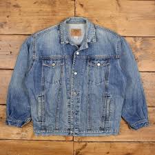 Vintage GAP Denim Jacket XL 90s Trucker Blue - Etsy