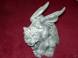 Winged Dog Gargoyle - Stone-Garden Cast Statue | #29254272