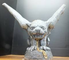 14" CEMENT GARGOYLE | #4840229719