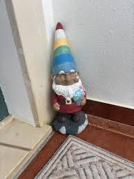 Only the orange has faded from this gnome I painted three ...