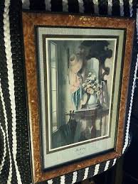 Vintage Framed Dan Toigo Print Titled Hall Tree | eBay