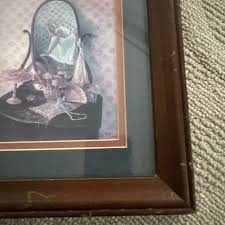 Vintage Glynda Turley Vintage Wooden Framed Art 1983 ...
