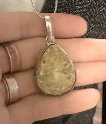 Vintage Agate Cabochon 925 Sterling Silver Necklace 24 In | eBay