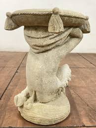 Sold at Auction: Neoclassical Style Cast Stone Satyr Garden Seat