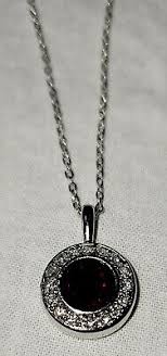 Silver Tone January Birthstone Necklace Made With Swarovski Crystals J4-429 | eBay