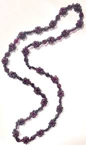 Vintage CZECH Natural Bohemian Garnet NECKLACE 28" | eBay