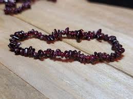 Garnet Chip Bracelet Handmade Genuine Crystal Bracelet | eBay