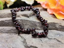 Petite / Child-Sized Garnet Chipped Semi-Precious Gemstone ...