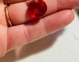 Swarovski Crystal Ruby Necklace - July Birthstone - Gold - Etsy Australia