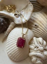 Rosa Ruby Pendant | KL Jewelry