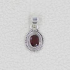 Garnet Sterling Silver Pendant for Women – Silvex Jewelry