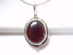 Garnet Oval 925 Sterling Silver Pendant 4.3ct | eBay