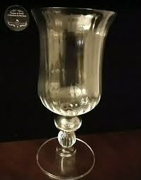 Vintage Glass Goblet Tulip Shaped Candle Holder 9" Tall | eBay