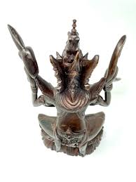 Shiva Statue Solid Wood Brown 16” X 9” - Etsy UK