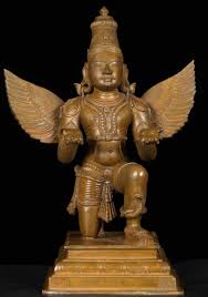Bronze Garuda Statue 12" (#10bc2): Lotus Sculpture