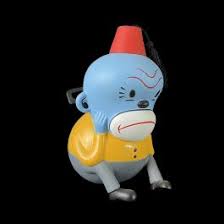 Toy Monkey Blue Designer Vinyl Toy - Gary Taxali