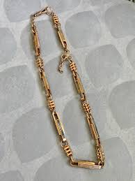 Vintage 14 Karat Gold Quartz Watch Chain at 1stDibs | antique watch chain, vintage watch chain, antique gold watch chain