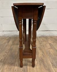 Antique Tiger Oak Drop Leaf Gate Leg Occasional Table Side ...