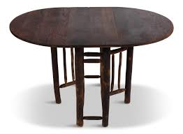 Lot - ADIRONDACK OLD HICKORY WALNUT STAINED GATE LEG DROP-LEAF TABLE