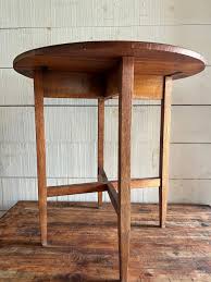 Vintage Wood Table - Diamonds & Rust