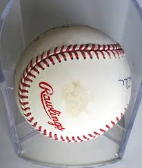 Mickey Mantle, Willie Mays, Duke Snider Autographed Baseball ...
