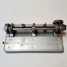 Wilson Jones Hummer Vintage 3-Hole Paper Punch #314 Made in ...