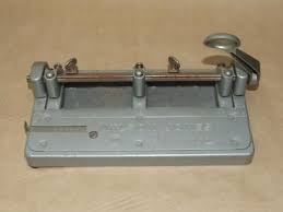 Vintage Wilson Jones Hummer 3 Hole Adjustable Paper Punch ...