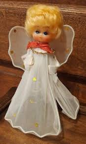 Vintage Christmas Blonde Angel Tree Topper 9" 1970's | eBay