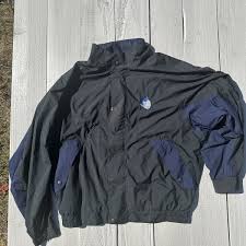 Fooyjoy Long Sleeve Windbreaker Jacket L Blue Y2K Gorp ...