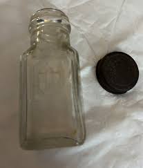 CLEAR VINTAGEBOTTLE WITH METAL SCREW ON CAP(EMPTY) | eBay