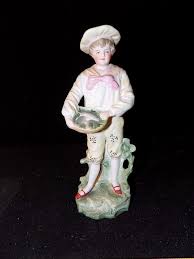 A8463 Porcelain Figurine of Dutch Young Boy Carrying a ...