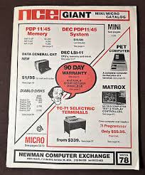 1978 NCE Newman Computer Exchange Mini/Macro Winter Computer Catalog Vintage | eBay