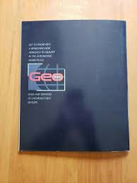 Original 1990 Geo Full Line Sales Brochure; Storm, Prizm, Metro, Tracker | eBay