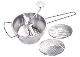 2 Qt Stainless Steel Food Mill with 3 Graters SVM-3, Winco ...