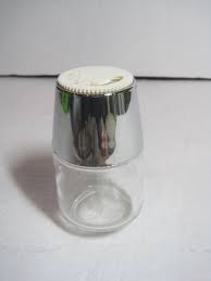 Vintage Gemco USA Spice Dispenser Shaker clear Glass Silver ...
