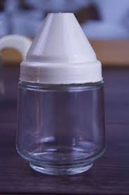 Gemco Glass Creamer & Sugar Pour With Ivory Federal ...