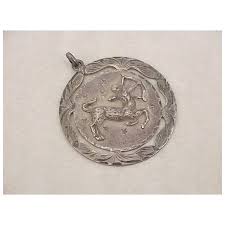 Vintage Zodiac Sagittarius Pendant Sterling Silver Plafina ...