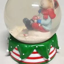 Custom 80mm Christmas Snow Globe - Santa Claus Statue