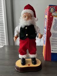Vintage 90s Christmas Gemmy Hip Swinging Santa North Pole ...