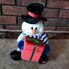 Gemmy Lightup Musical 8" Snowman In Excellent Condition | eBay