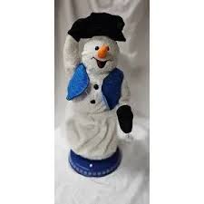 Gemmy | Holiday | Vtg Gemmy Snowflake Spinning Snowman ...