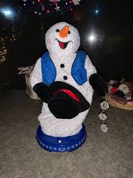 Gemmy Blue singing dancing Snowman | Mercari