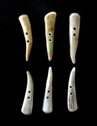 ANTLER BUTTONS,2 1/2"TOGGLES,TINES,SHEARLING COATS,6 NICE ...