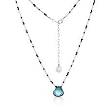Blue Topaz sterling silver necklace – Mabel Chong
