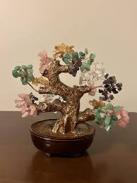 Kalifano Multi Colored Gemstone 8” Bonsai Tree Of Life Wire Art Sculpture In Box | eBay