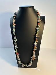 Multi Gemstone Nugget Chip Necklace Jewelry Making | eBay